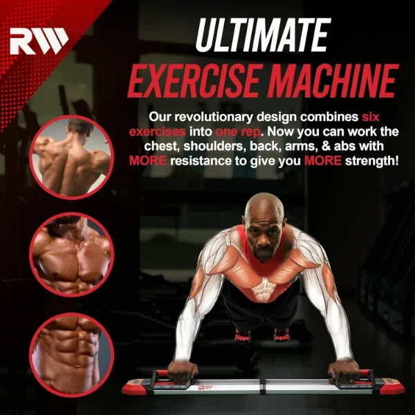 IRON CHEST MASTER Push Up Machine | Home Fitness