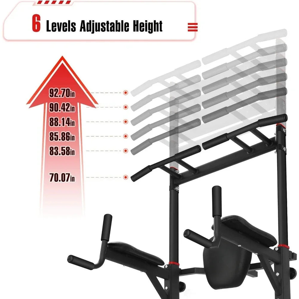 Power Tower Pull Up Dip Station Assistive Trainer