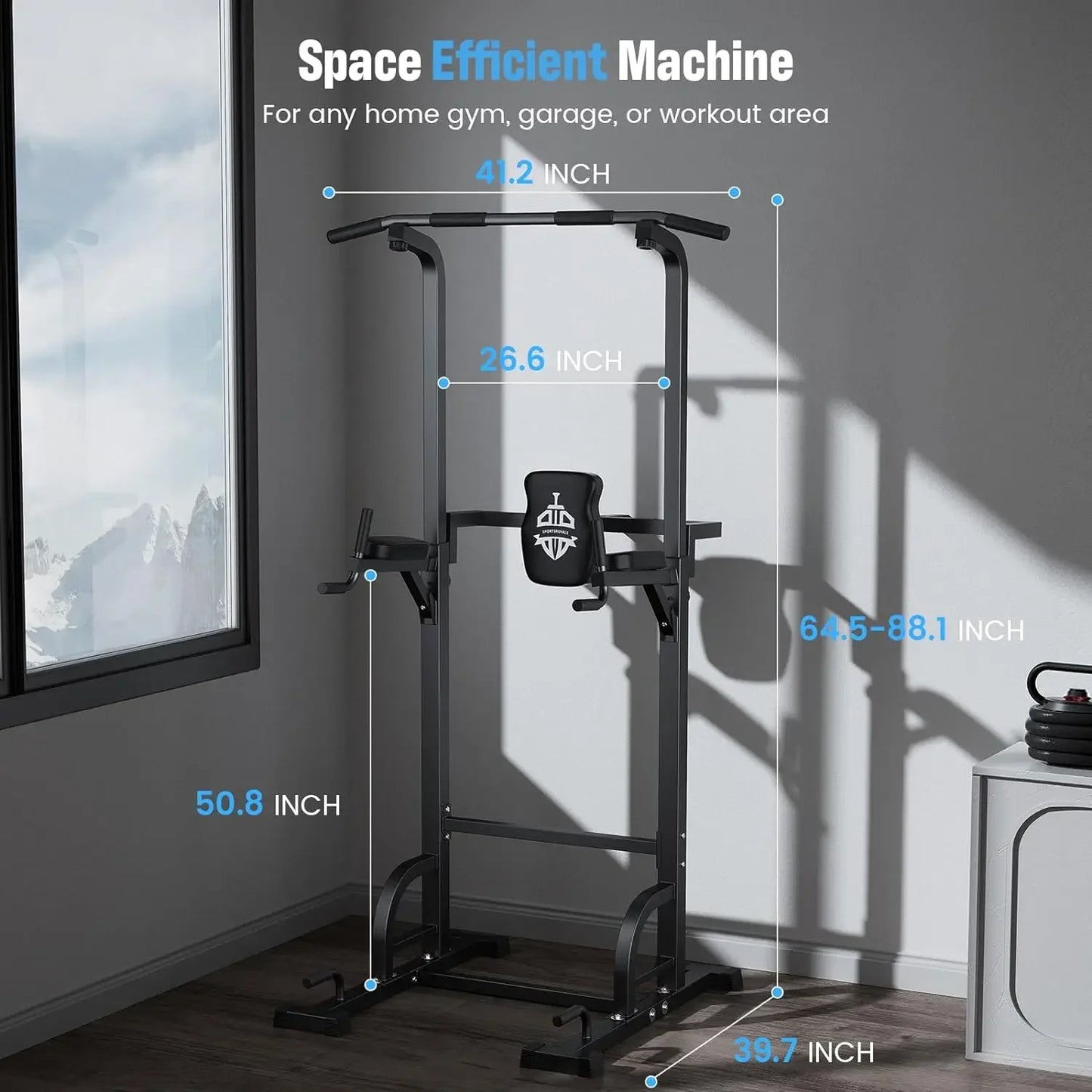 Power Tower Pull Up Dip Station Assistive Trainer - Premier Select Items 