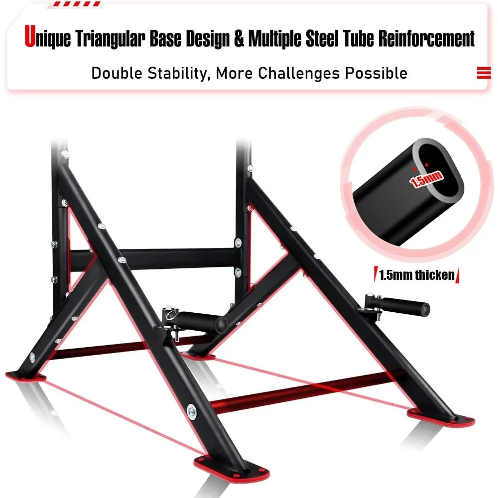 Power Tower Pull Up Dip Station Assistive Trainer